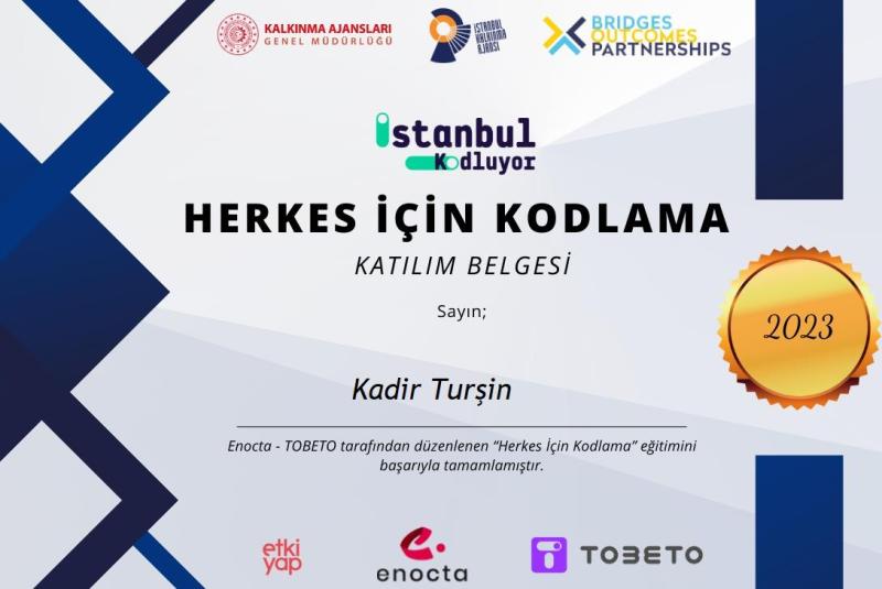 Tobeto Sertifikası